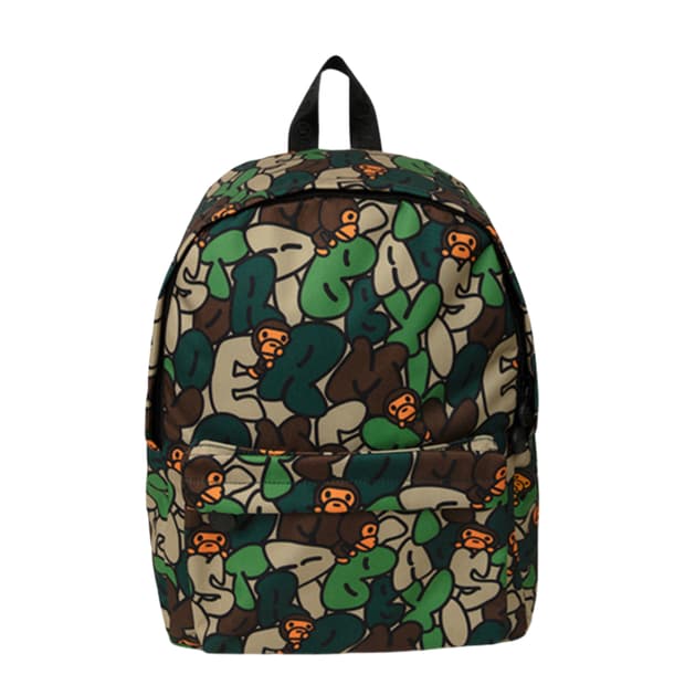 Bape 베이프 베이비 마일로 미디움 백팩 그린