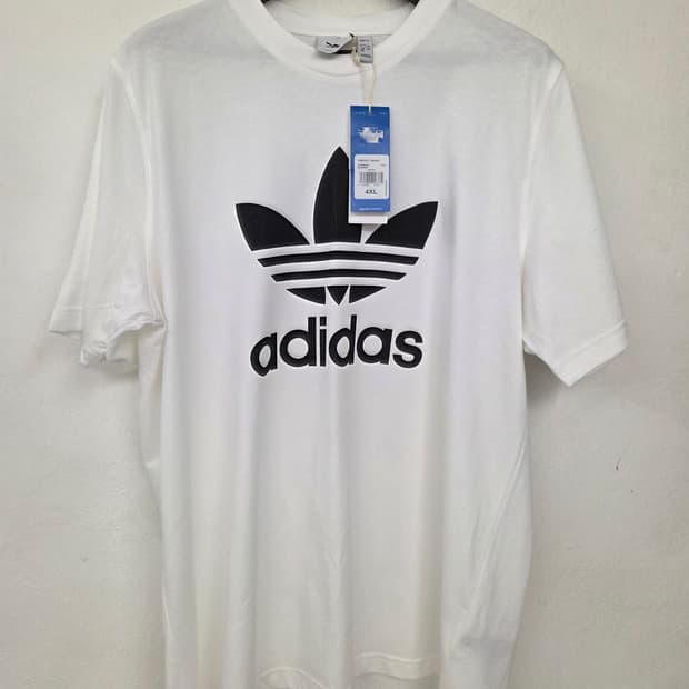 아디다스 트레포일 반팔티 4XL 화이트