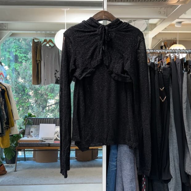 센소유니코 lilith 후드 , 슬리브리스 니트