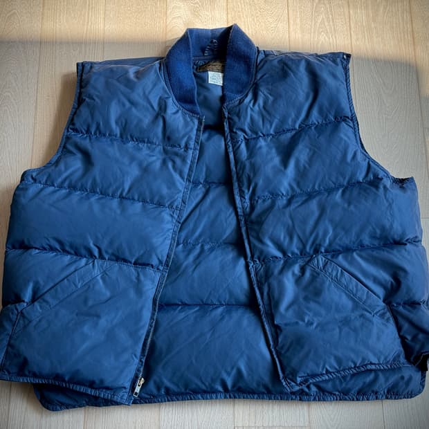 [Made in USA] 80-90s 에디바우어 블랙 택 구스다운 베스트