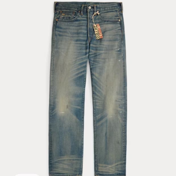 RRL 더블알엘 스트레이트핏 밀너 셀비지 진 32/32