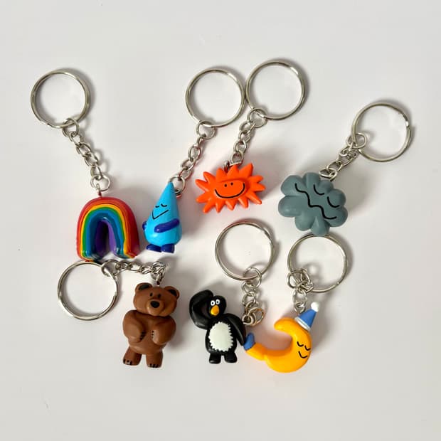 다이스케 콘도 키링 7종일괄 ☀️🌈