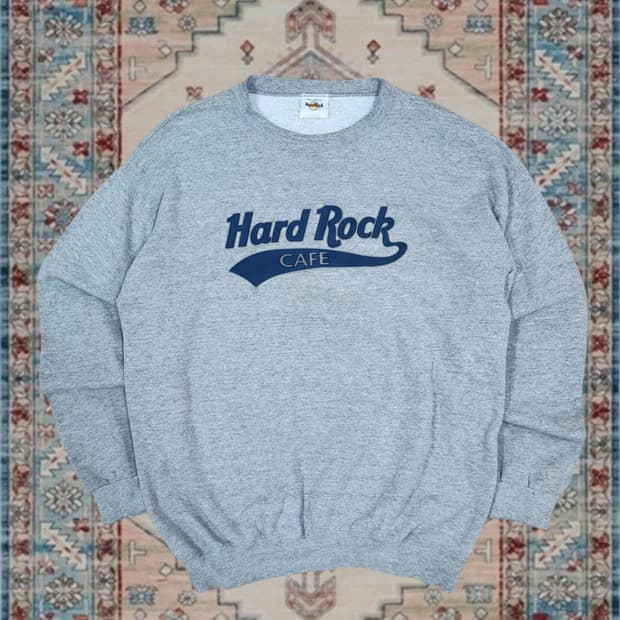 Hard Rock Cafe 하드락카페 빈티지 크루넥 그레이 맨투맨