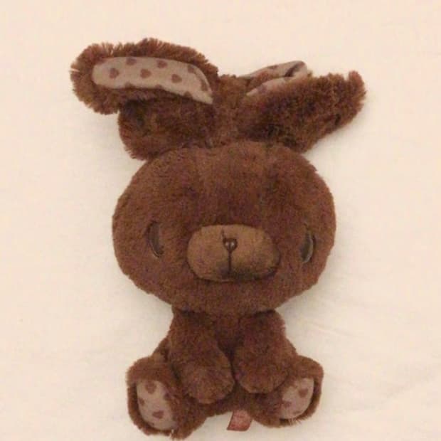 발렌타인 범용토끼 브라운 초코 인형