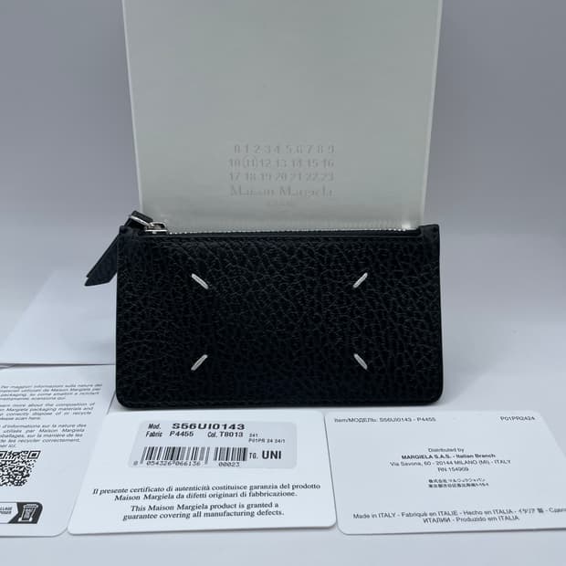 메종 마르지엘라 포 스티치 지퍼 카드지갑