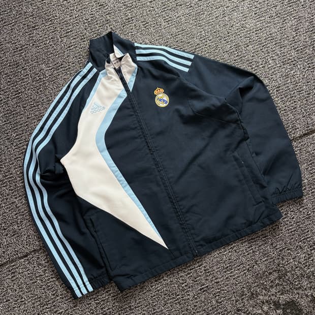 아디다스 레알 마드리드 레트로 우븐 트랙 바람막이 자켓 2923