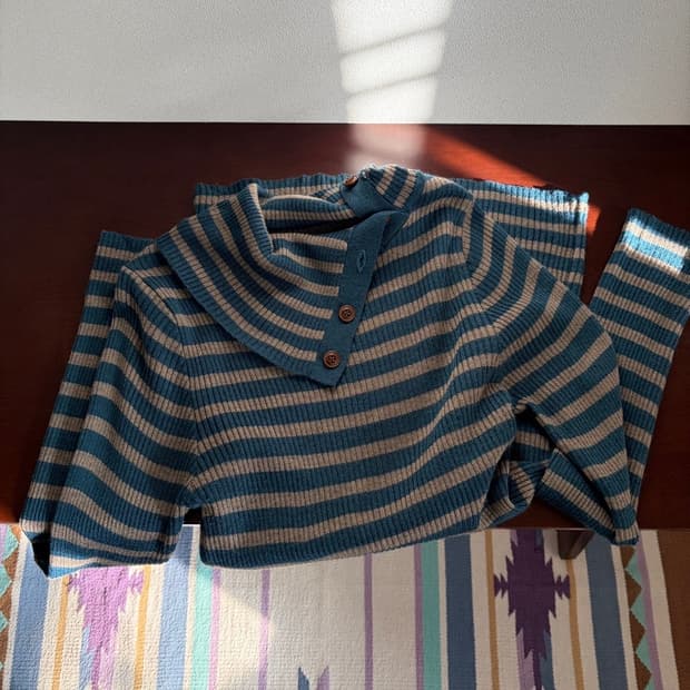 stripe patterned knit