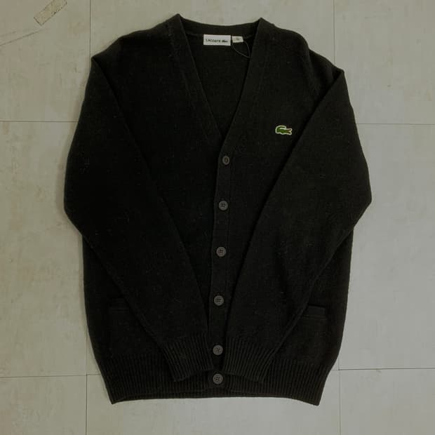 라코스테 블랙 가디건 