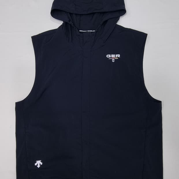 데상트 GER 후드 베스트 집업 L _ 남성