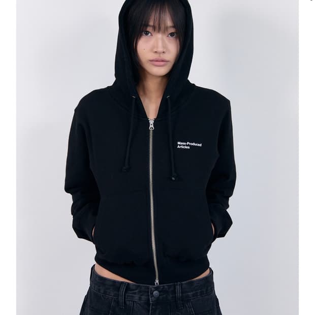 (새상품)플라스틱프로덕트 후드집업m