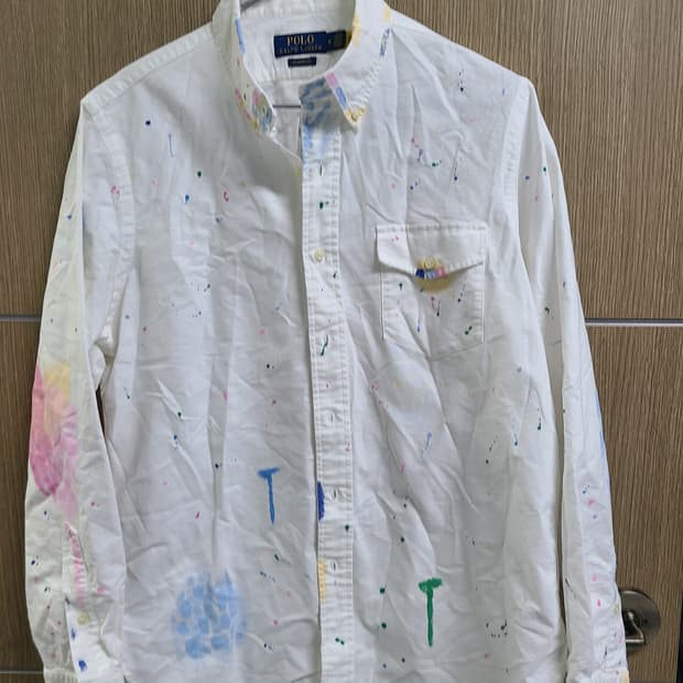 화이트 폴로 랄프로렌 페인팅 셔츠