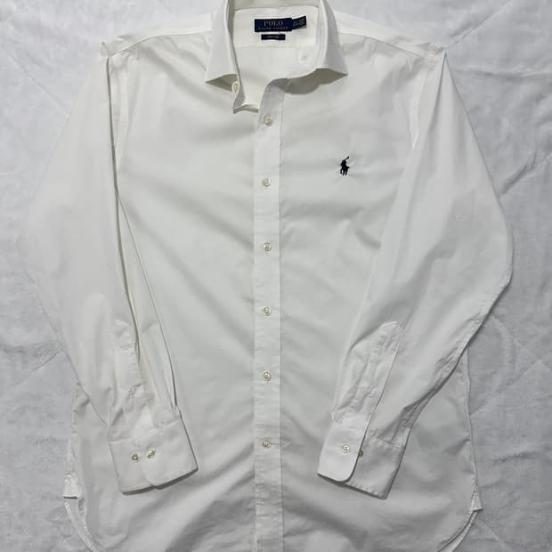 폴로 랄프로렌 화이트 커스텀핏 셔츠
