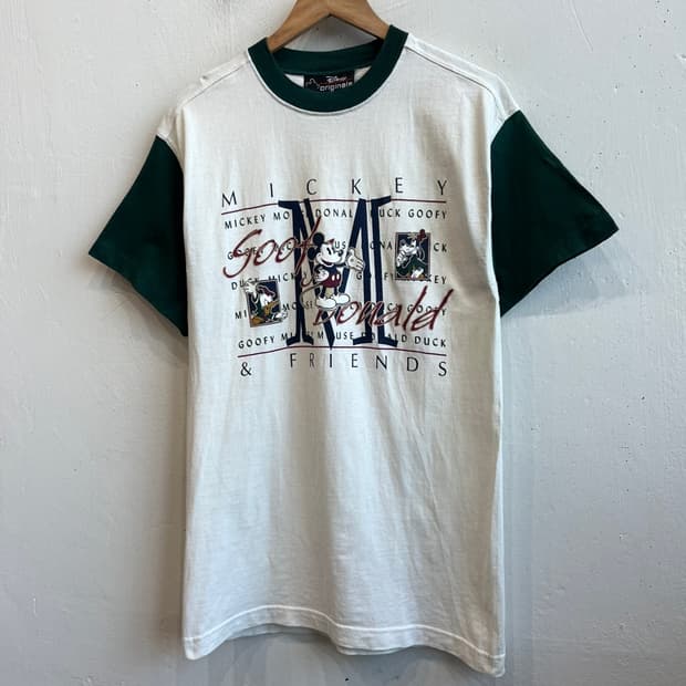90s 디즈니 오리지널 미키 반팔 티셔츠 Made in USA