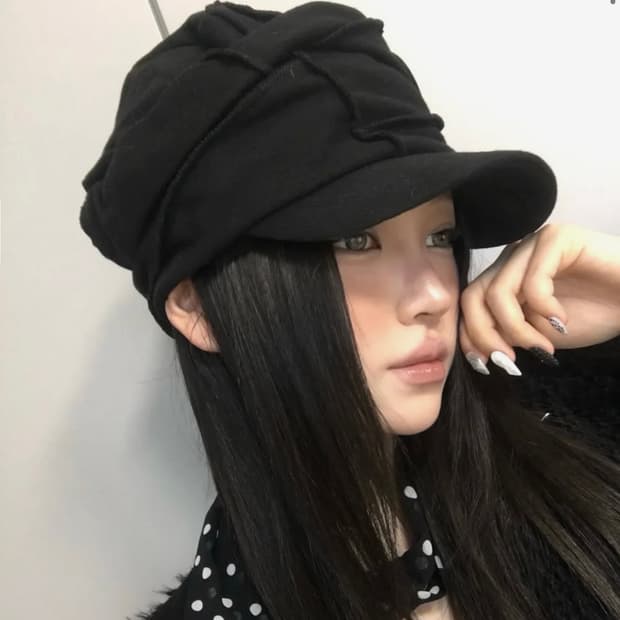 플레어업 Soi Draped Cap (FL-743_Black)