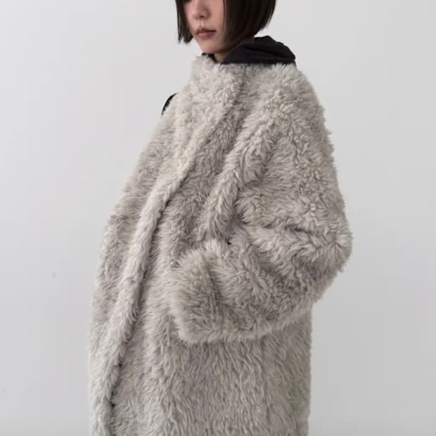 베르크서울 퍼자켓 그레이