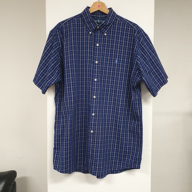 [3XL] 랄프로렌 체크 반팔셔츠(새상품컨디션)