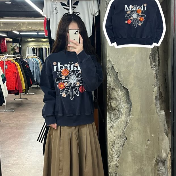 마르디 맨투맨 네이비 M #csz2271