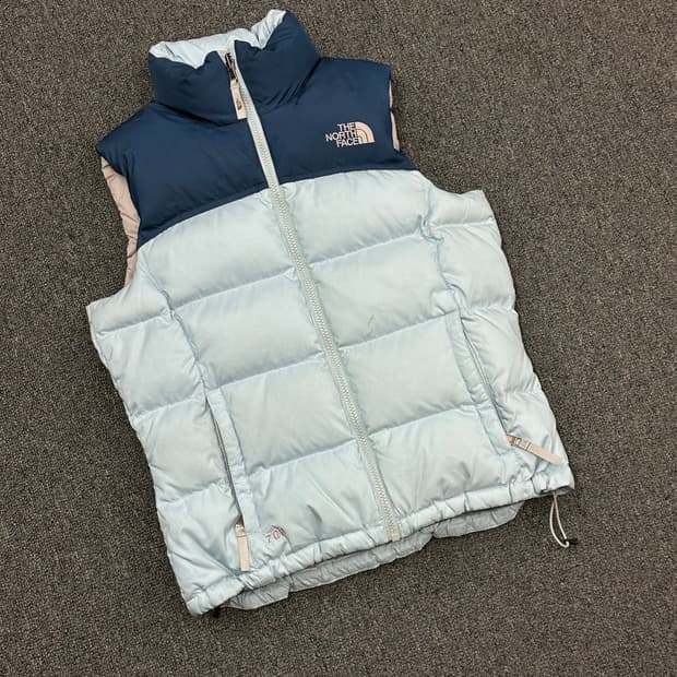 XS)노스페이스 The North Face 여성 민트블루 조끼패딩