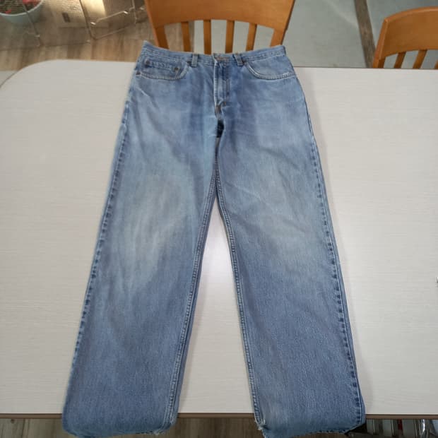 32 00's 리바이스550 Mexico 세미와이드진 연청 32-256