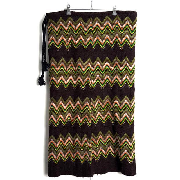 빈티지 에스닉 쉐브론 니트 스커트