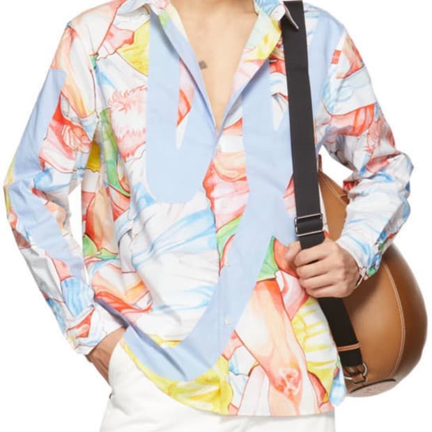 JW Anderson Printed Logo Applique Shirt