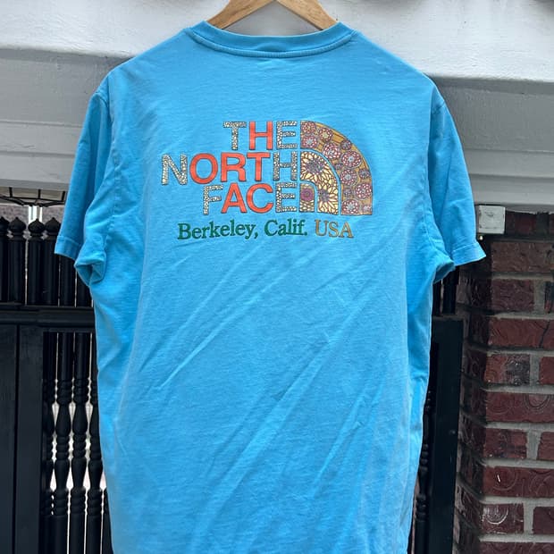 노스페이스  빈티지  빅 로고 빈티지 숏슬리브  95~