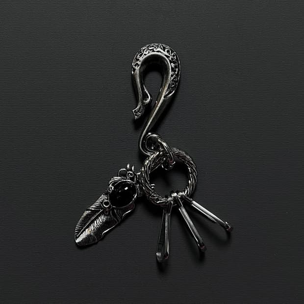 블랙 엔틱 에스닉 키링