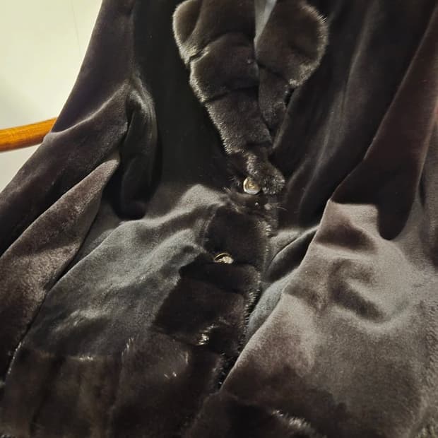 "SAGA FURS 리얼 밍크자켓 