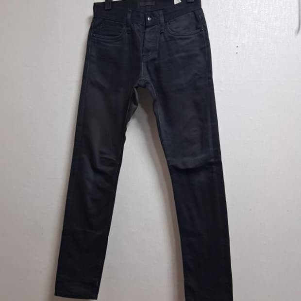 언브랜디드 UB455 블랙 셀비지 생지 데님팬츠
12.5oz  28인치