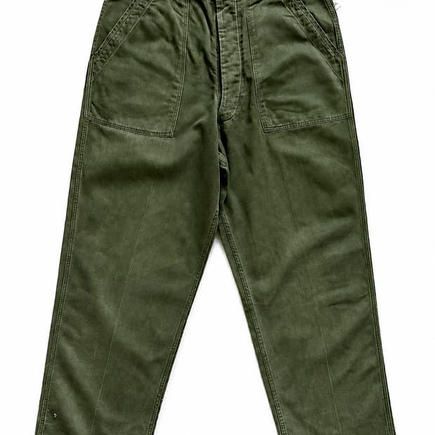 Early 60's 미군 OG 107 퍼티그 팬츠 M(33~35)