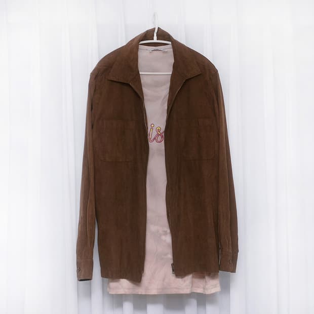 MCM 오리지널 벨벳 스웨이드 집업 셔츠 자켓 (95-100)