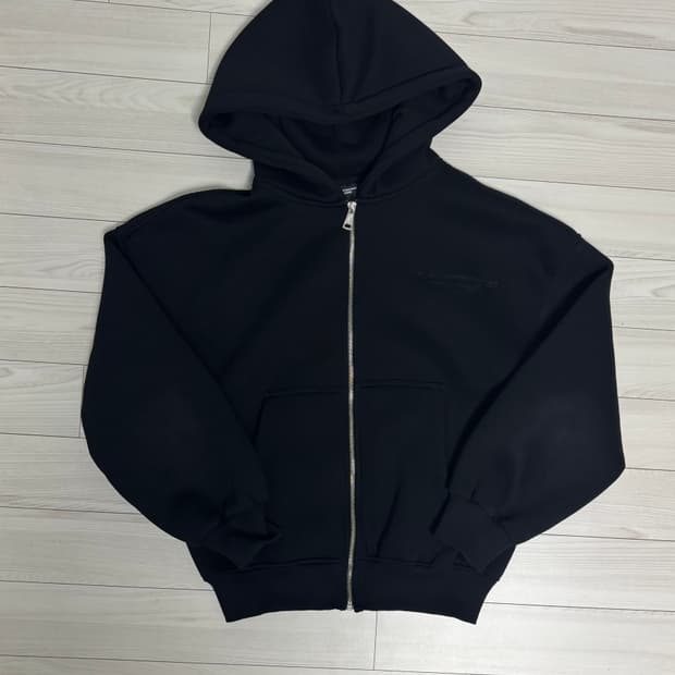 블랙머니스택스 블랙 후드집업 셋업