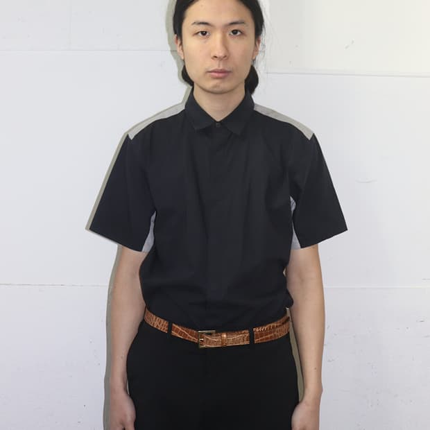 질 샌더 by 라프 시몬스 09SS 컬러블락 하프 슬리브 셔츠