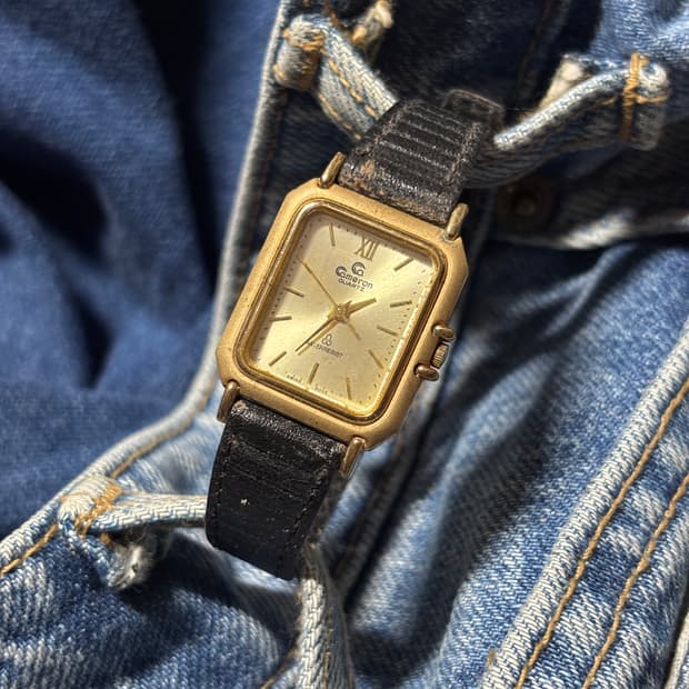 vintage cameron leather watch