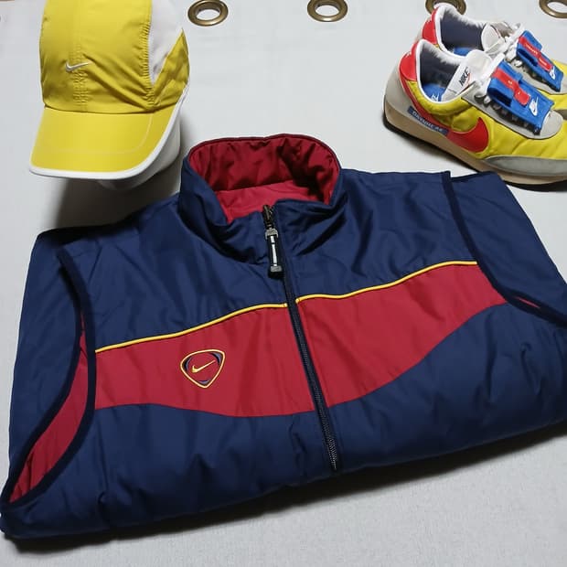 NIKE 나이키 양면 퀄팅 패딩 조끼 베스트 자켓 빈티지 구제