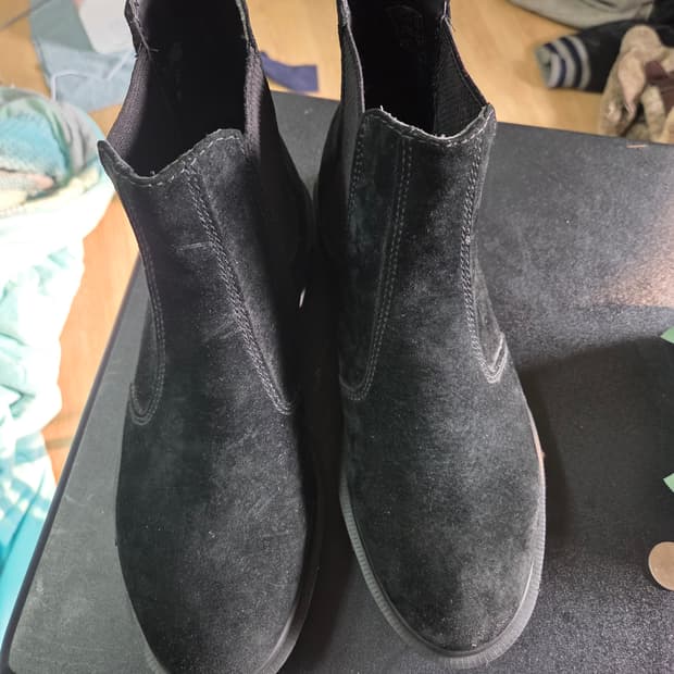 닥터마틴 블랙 스웨이드 첼시 부츠 260~265