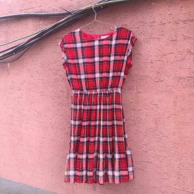Red Vintage Pattern Dress