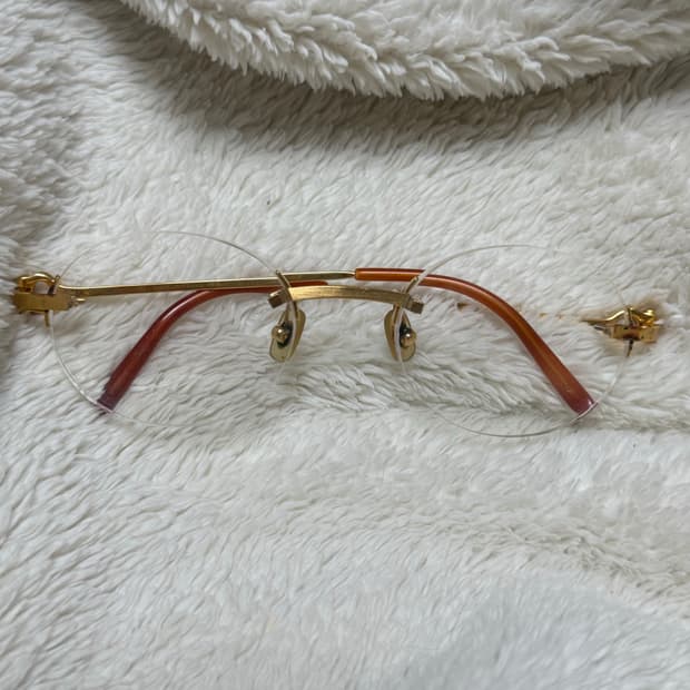 까르띠에 무테 골드안경