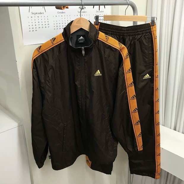 아디다스 코코아 브라운 자켓 셋업 세트