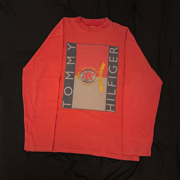 베트멍 타미힐피거 18ss 워싱 롱 슬리브