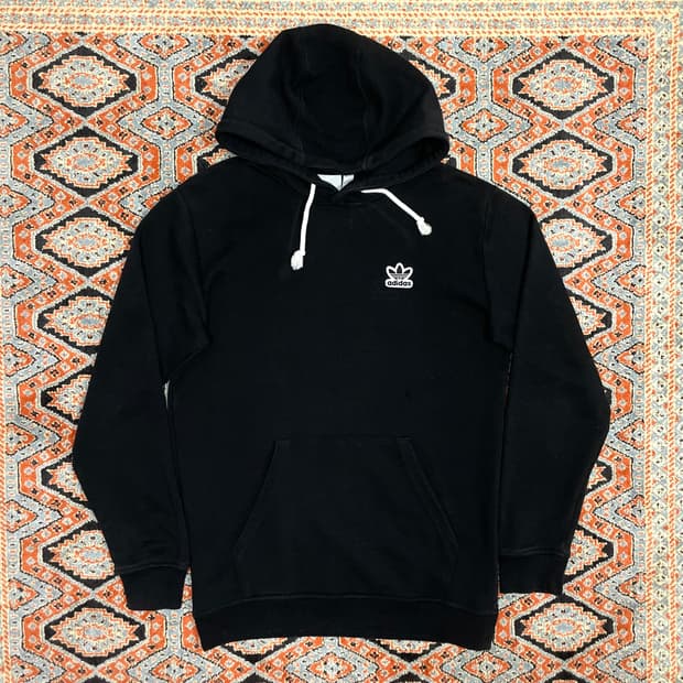 아디다스 오리지널 파이어버드 와펜 블랙 후드티셔츠 여성M
