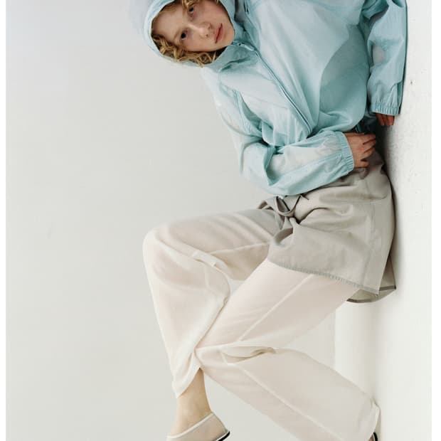 새상품) 파르벵 큐프라 루즈핏 팬츠 아이보리 M