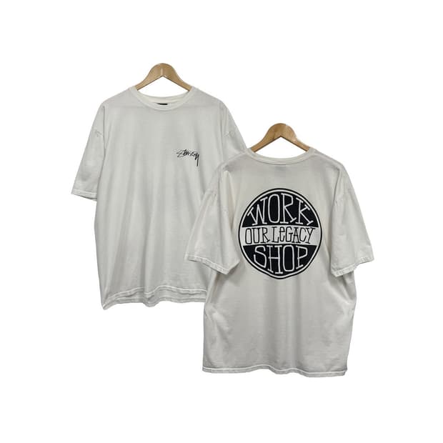 스투시 아워레가시 워크샵 빅사이즈 반팔 티셔츠