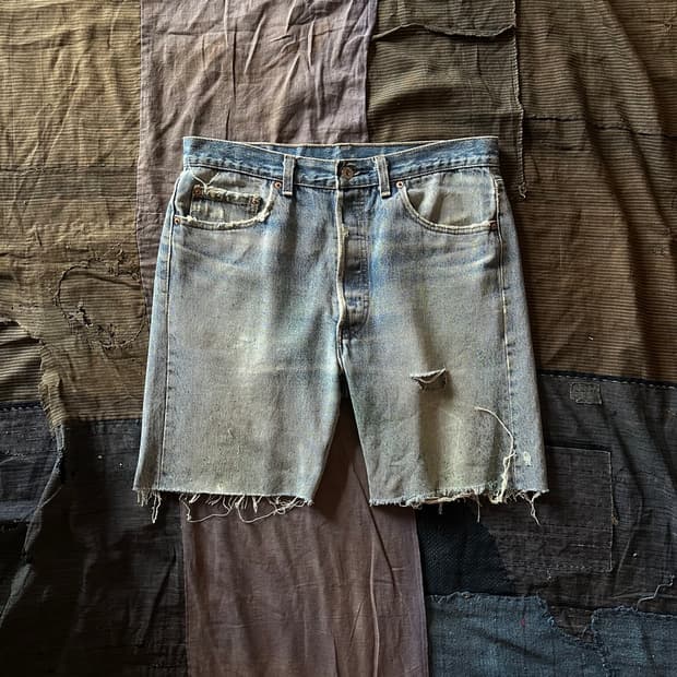90s USA Levis 501 Half Denim Pants