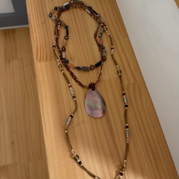 보헤미안 웨스턴 목걸이 세트(3pcs)