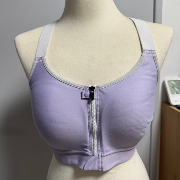 컴포트랩 하이서포트 짚업 스포츠 브라 라벤더95