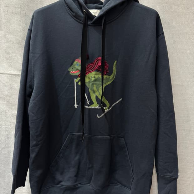 코치 마스코트 렉시 스키 자수 후드티 S(L)