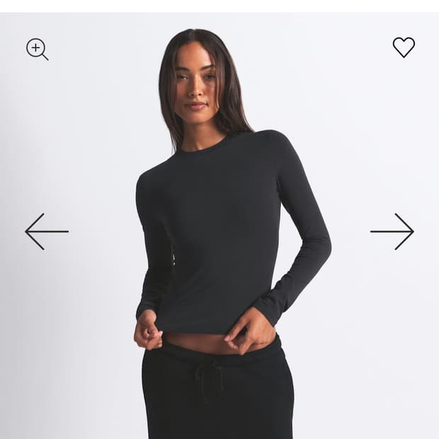 스킴스 코튼저지 롱슬리브 xs