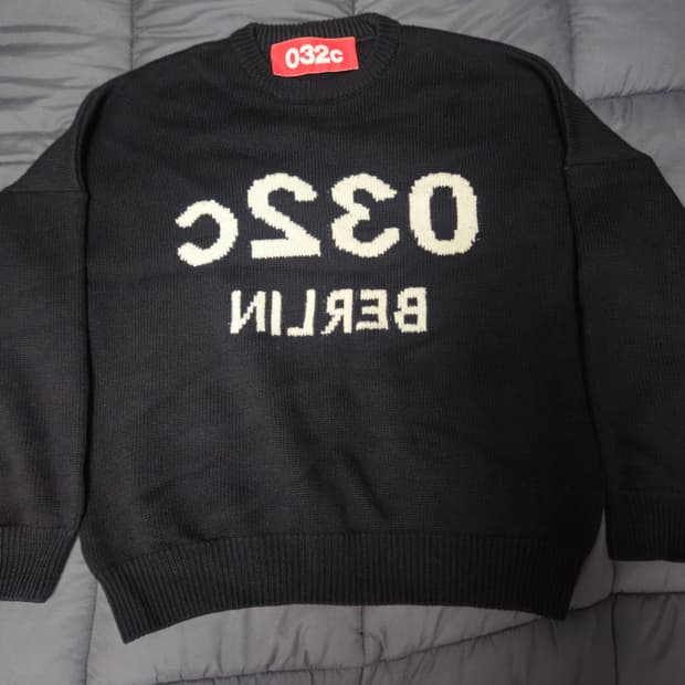 032c 셀피 니트 블랙 S