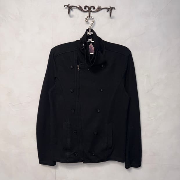 Christian Lacroix black high neck jacket